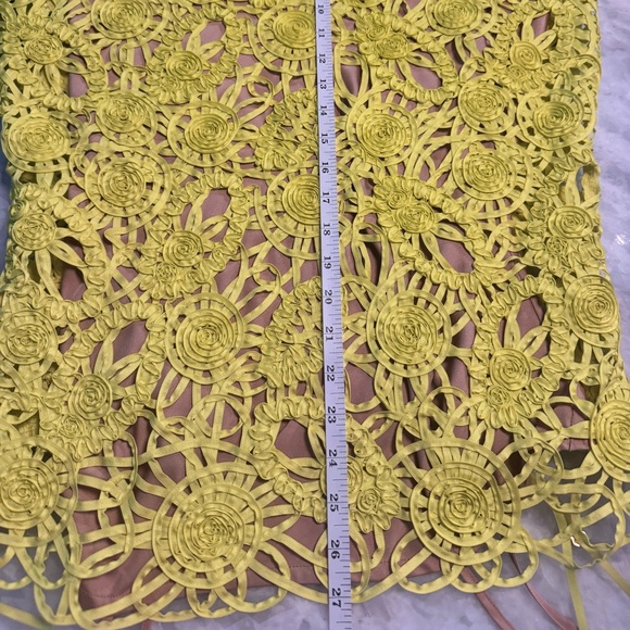 Cult Gaia Yellow Lace Mini Dress - Picture 6 of 6